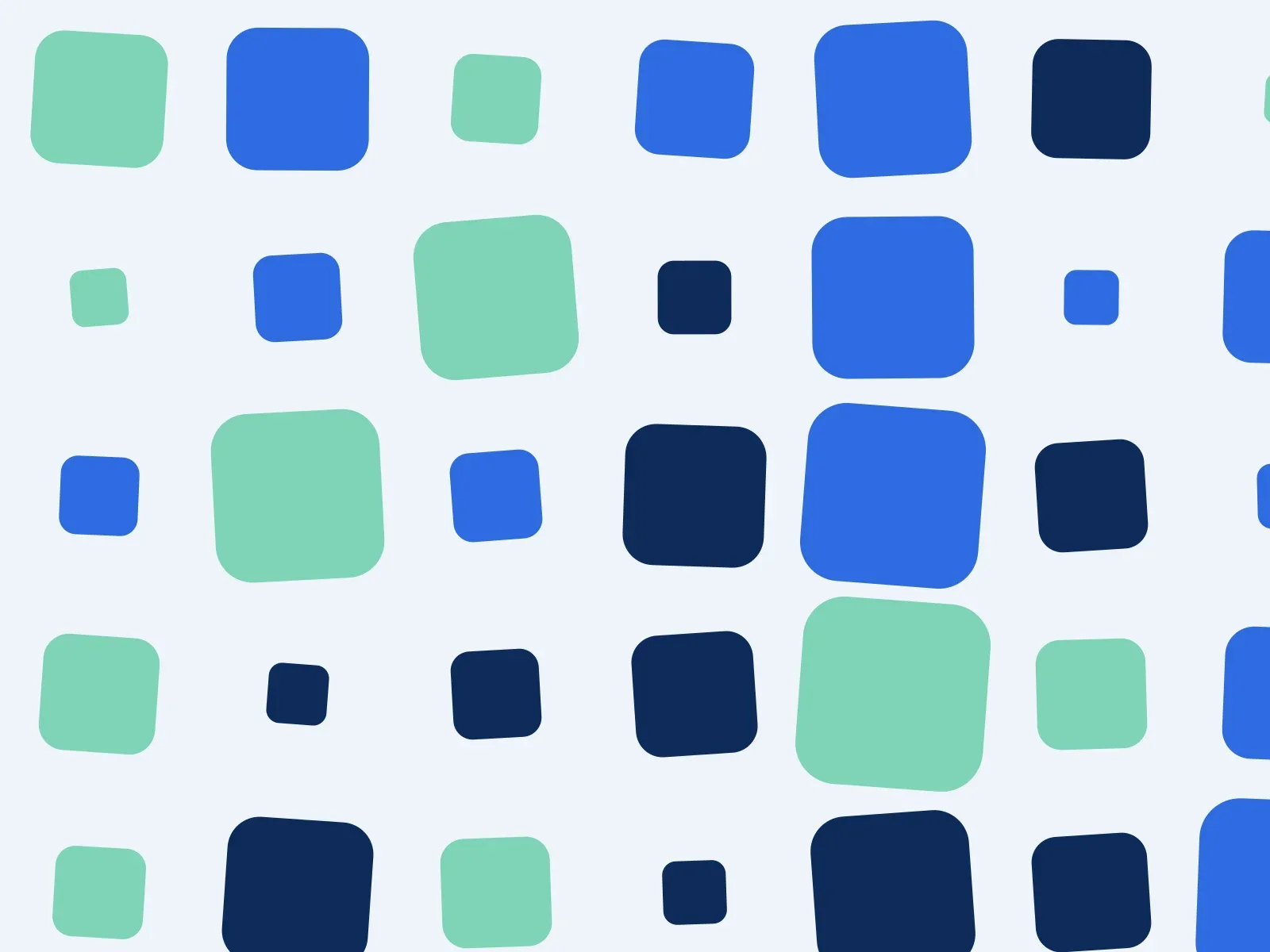 Atlas Clinics identity: detail of the tile system at a larger scale
