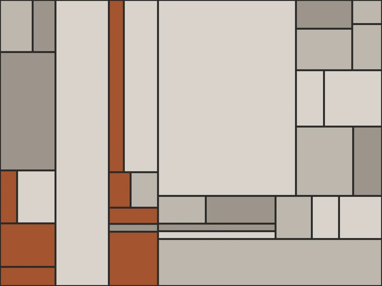 Petra Architects identity: detail of the tile system at a larger scale